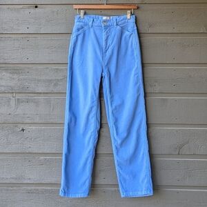 Everlane High Rise Brushed Organic Cotton Straight Leg Pants